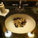 Bathroom Sink with Rocks