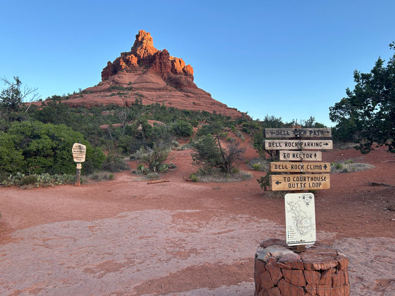 Trail to the Bell Rock Climb in Sedona, Arizona