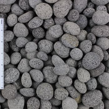 Assortment of black lava rock pieces