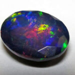 Black opal from Ethiopia