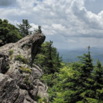 Scenic overlook along the Blue Ridge Parkway between Blowing Rock and Asheville, North Carolina
