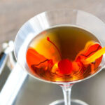 Bourbon Manhattan with Luxardo Cherry