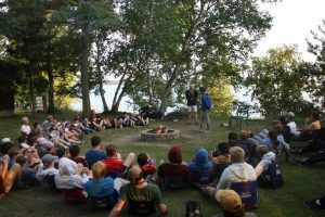 Camp Foley Boys Friendship Campfire