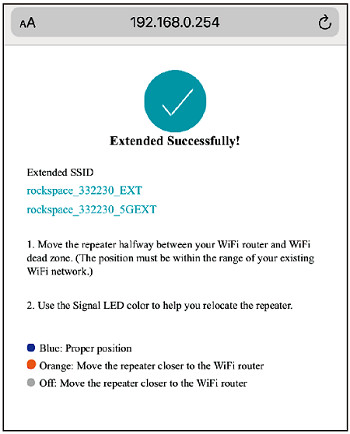 Extended successfully