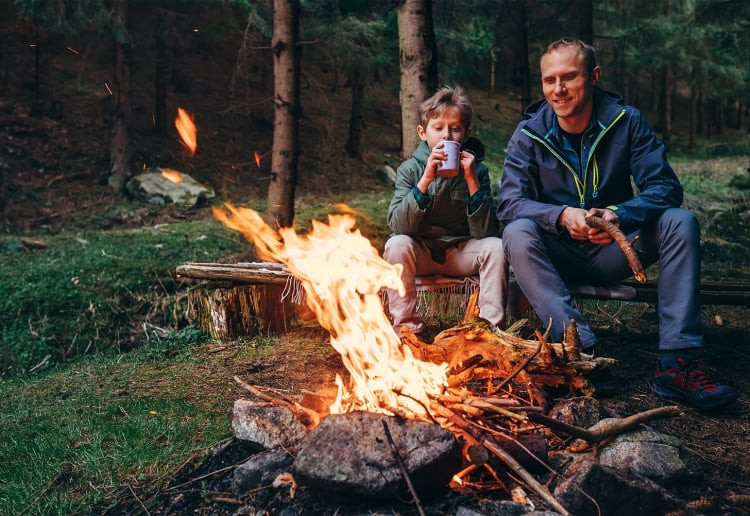 Flint and steel fire starting