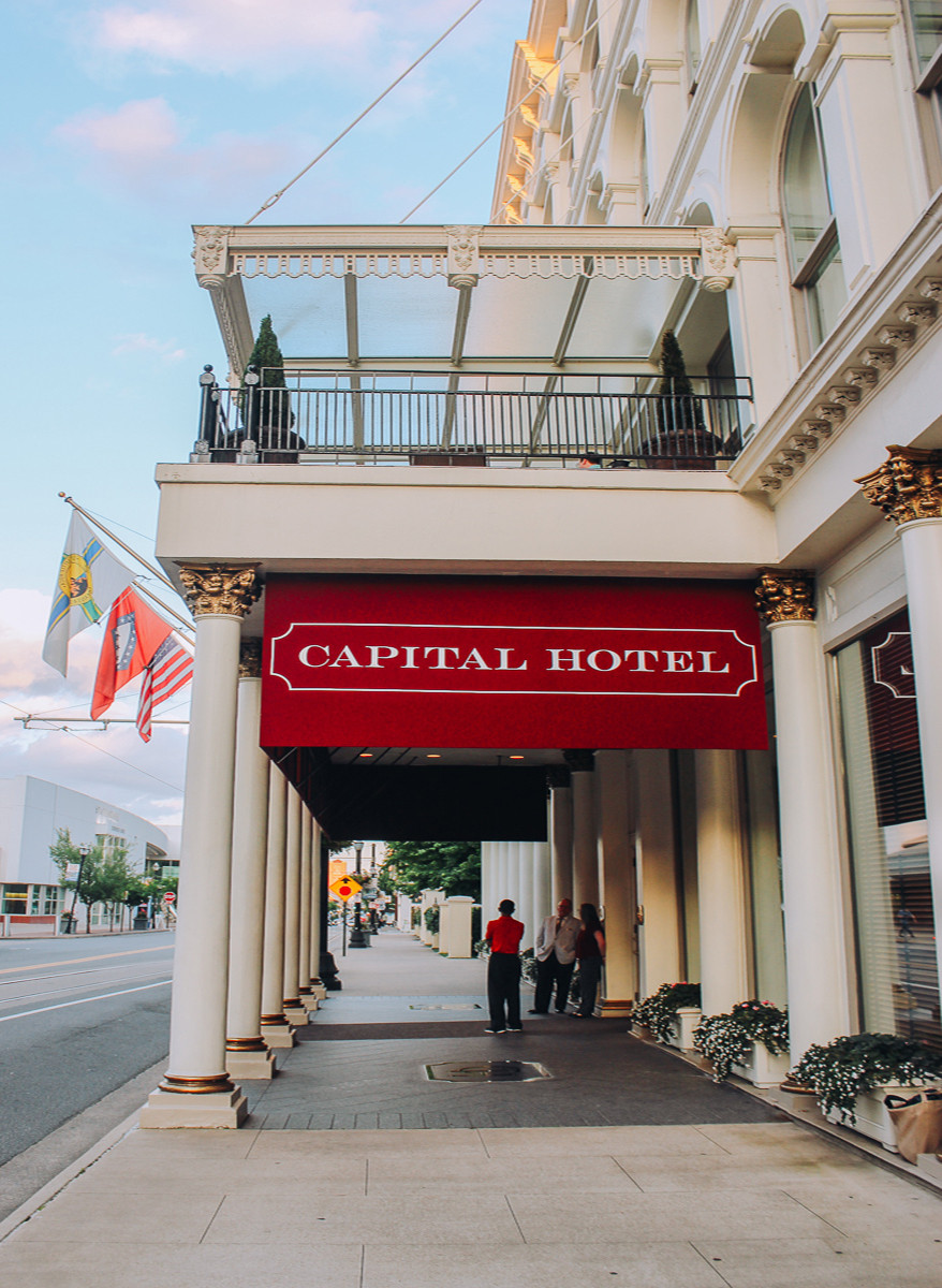 the front of the Capital Hotel Little Rock