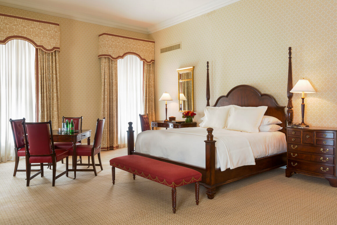 Room in the Capital Hotel, offering luxurious accommodations