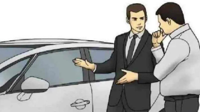 Car Salesman slapping roof of car meme template.
