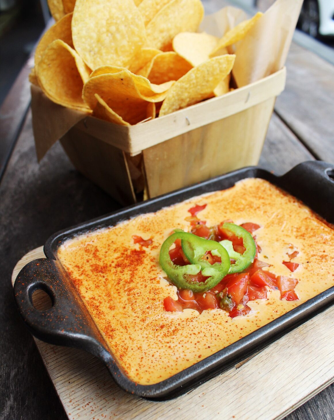 Cheese dip from Heights Taco &amp; Tamale in Little Rock, a popular local dish
