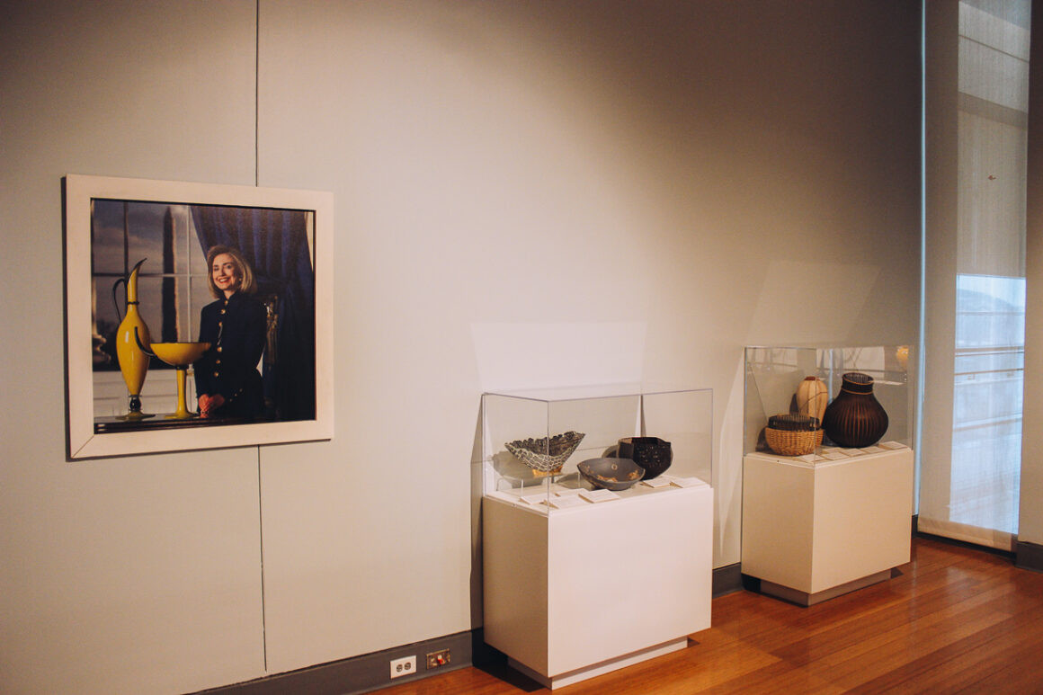 Additional photos at the Clinton Library, highlighting significant events