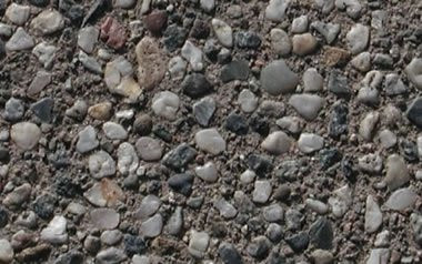 Close-up of conglomerate showing pebbles and sand