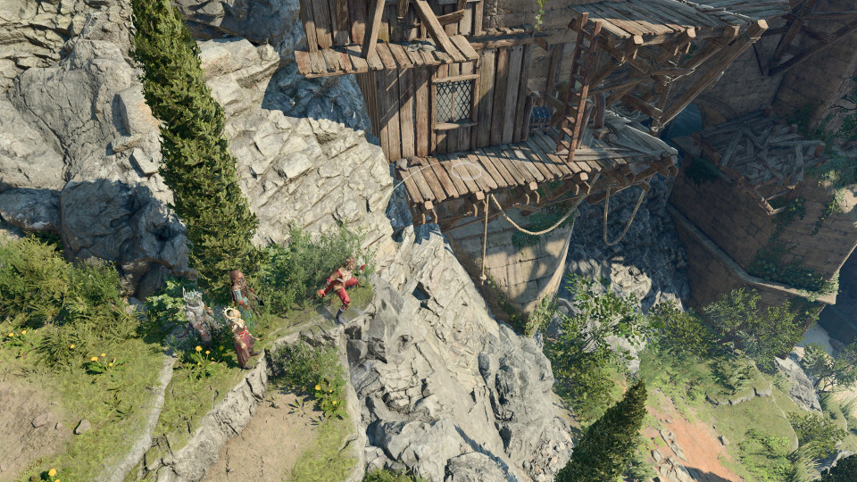 An image showing a side-entrance for a questline in Baldur's Gate 3, offering an alternative route into Wyrm's Rock Fortress