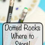 Dot painting for beginners. Learn how to paint rocks with this dotted rock technique. Perfect for rock painting beginners. From dotting tools to simple dotting techniques.