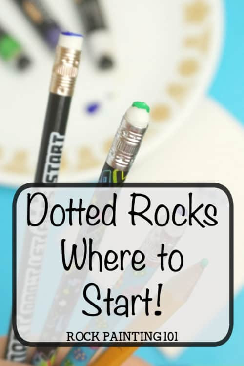 Dot painting for beginners. Learn how to paint rocks with this dotted rock technique. Perfect for rock painting beginners. From dotting tools to simple dotting techniques.