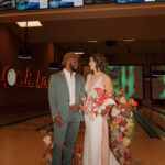 Bowling pins and ball at Red Rock Lanes, emphasizing family fun