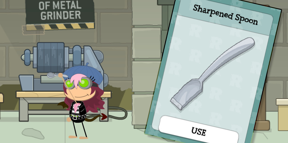 Sharpened Spoon in Pelican Rock Poptropica