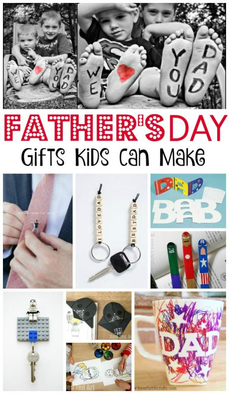 Father's Day crafts for kids featuring handmade gifts and creative projects suitable for children to make.