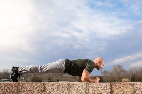 Plank exercise for core strength and rock hard abs