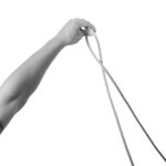 Bight in the rope for the figure eight follow through knot