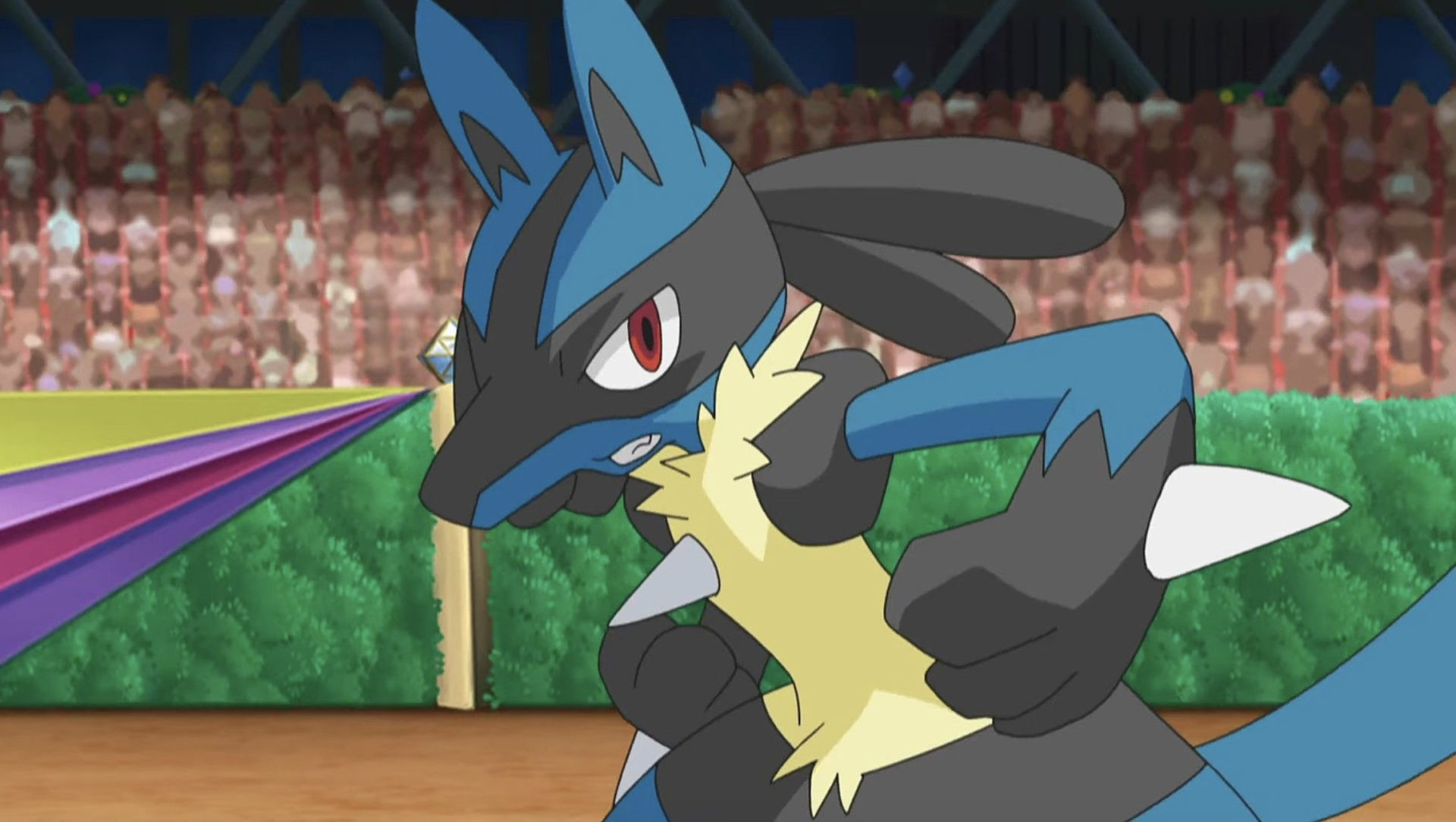 Lucario in the Pokemon anime