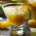 Fresh, juicy peaches are the star ingredient for a delicious peach margarita.
