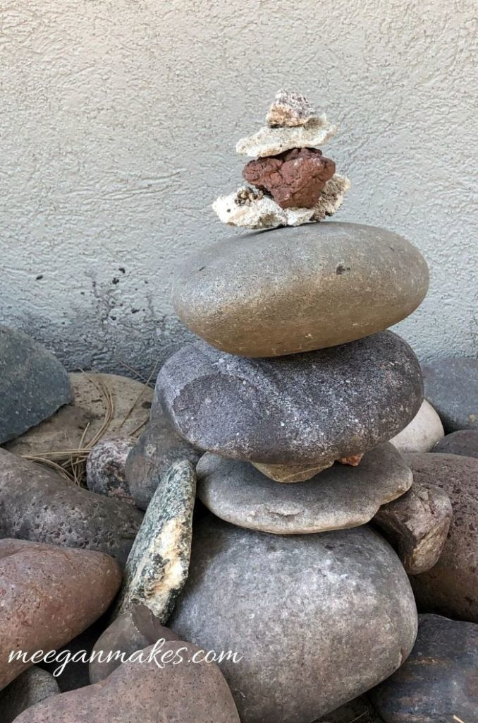 Rock garden ideas with small towers
