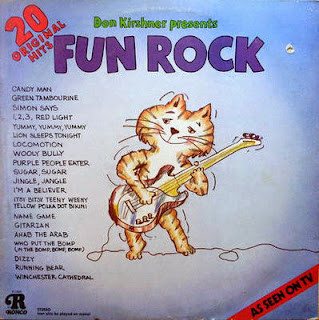 Don Kirshner Presents Fun Rock album cover featuring cartoon characters and bubblegum colors.
