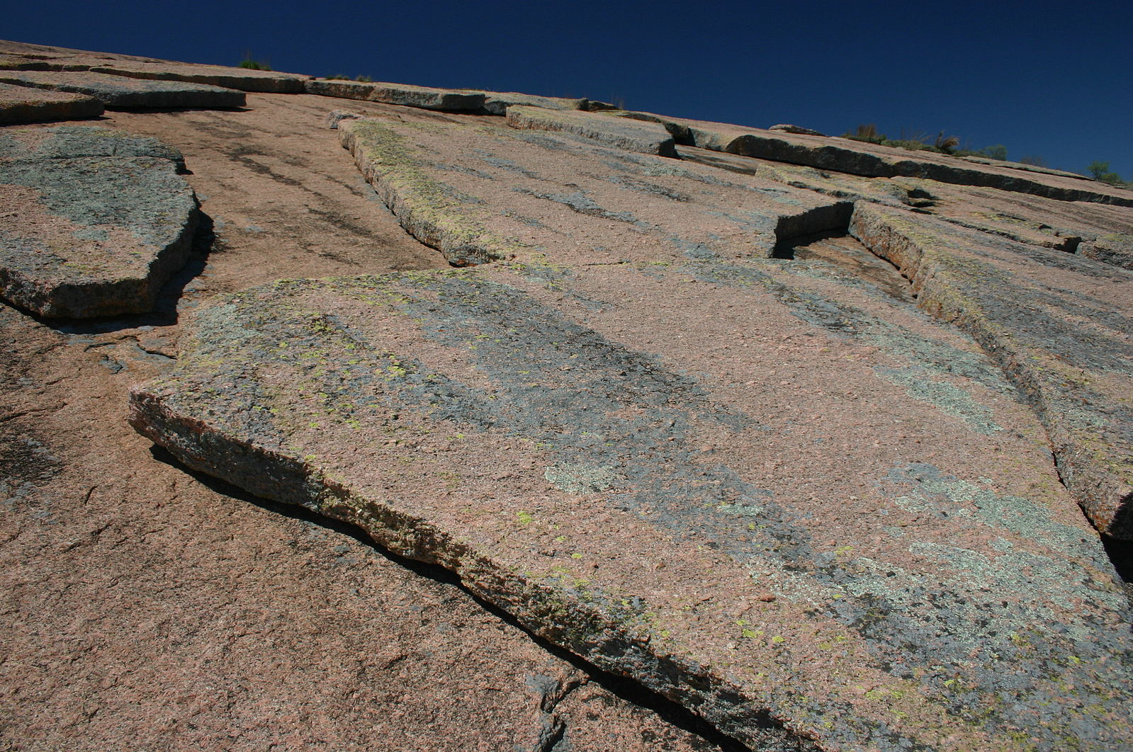 Granite rock undergoing exfoliation