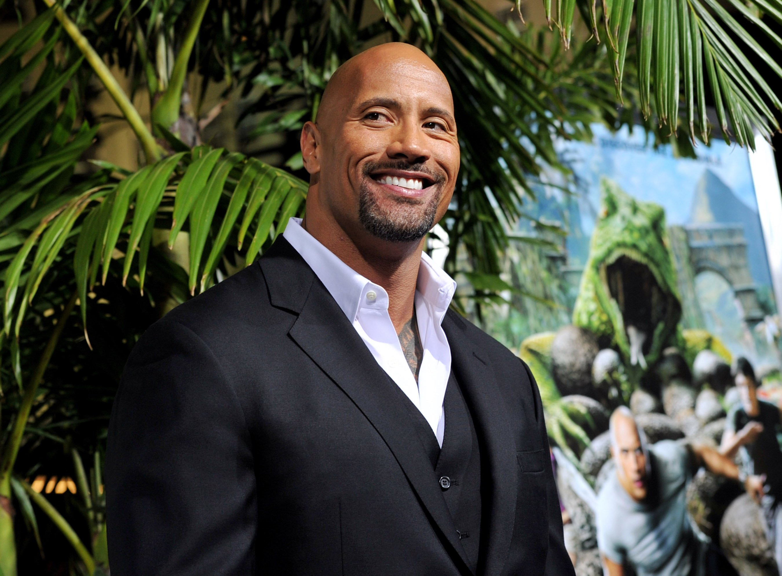 The Rock in his wrestling days, showcasing the charisma that launched his career