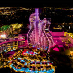 Hard Rock Hotel Guitar at night