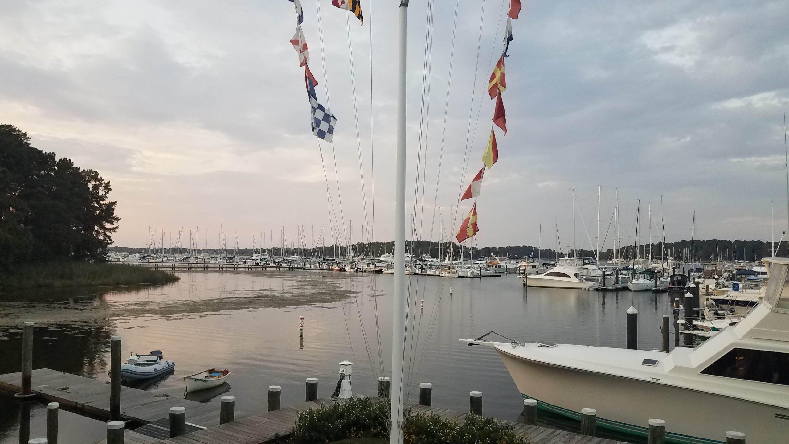 Aerial View of Haven Harbour Marina in Rock Hall MD