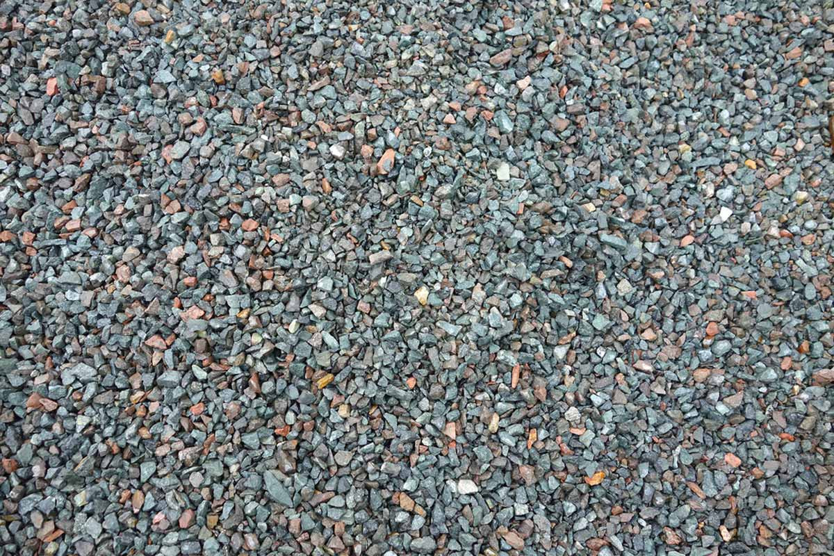 Quartzite rock driveway