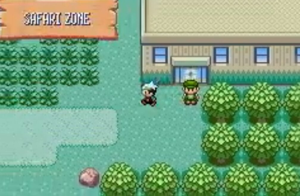Rock smash in pokemon emerald safari zone