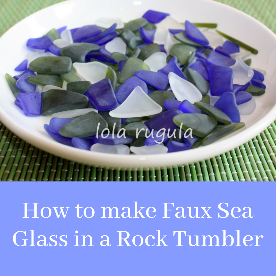 Finished sea glass ready for crafting