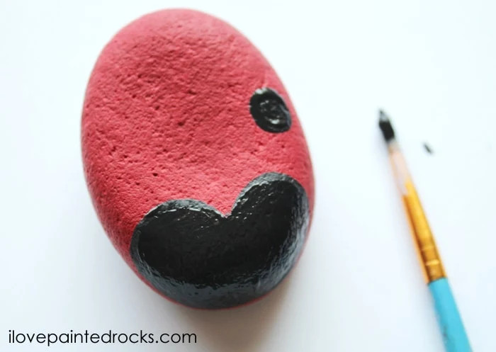 Ladybug painted rock ideas