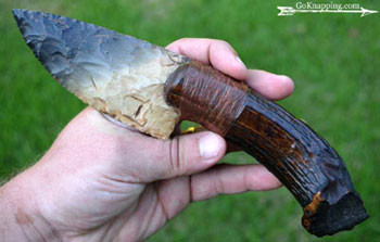 Obsidian stone for knife making