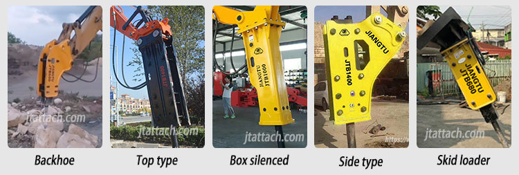 Different types of rock breaker chisels