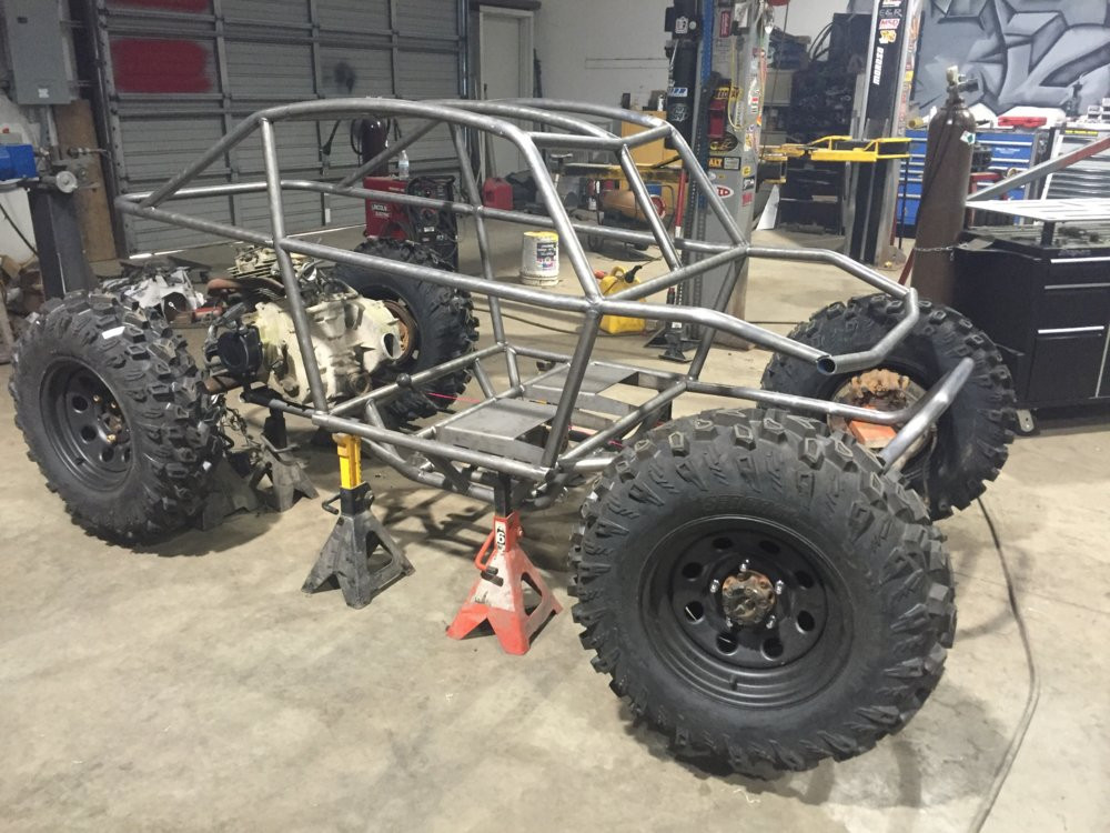 Mini rock crawler chassis