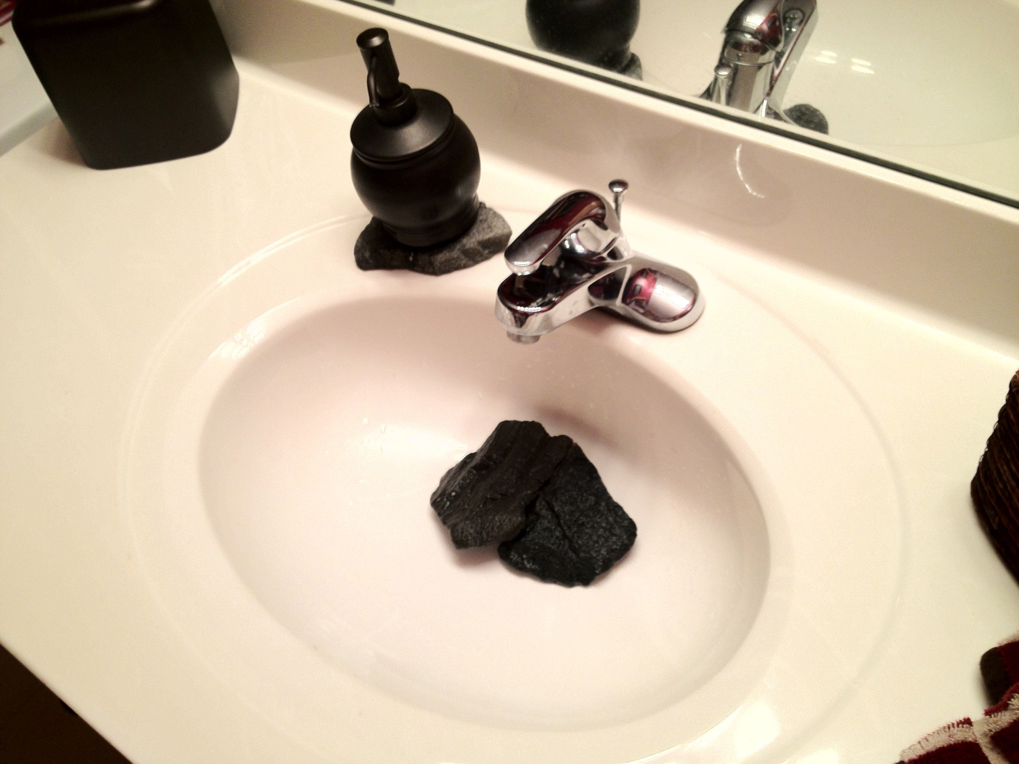 A closer look at “rocks in sink”