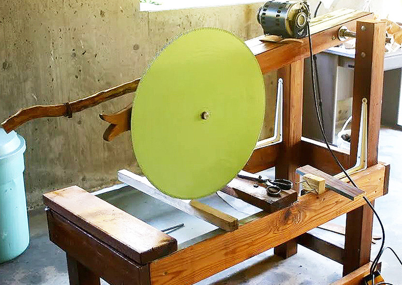 Lakeandco's Drop Saw, 24-inch Slab Saw Project highlighting a heavy-duty drop saw design