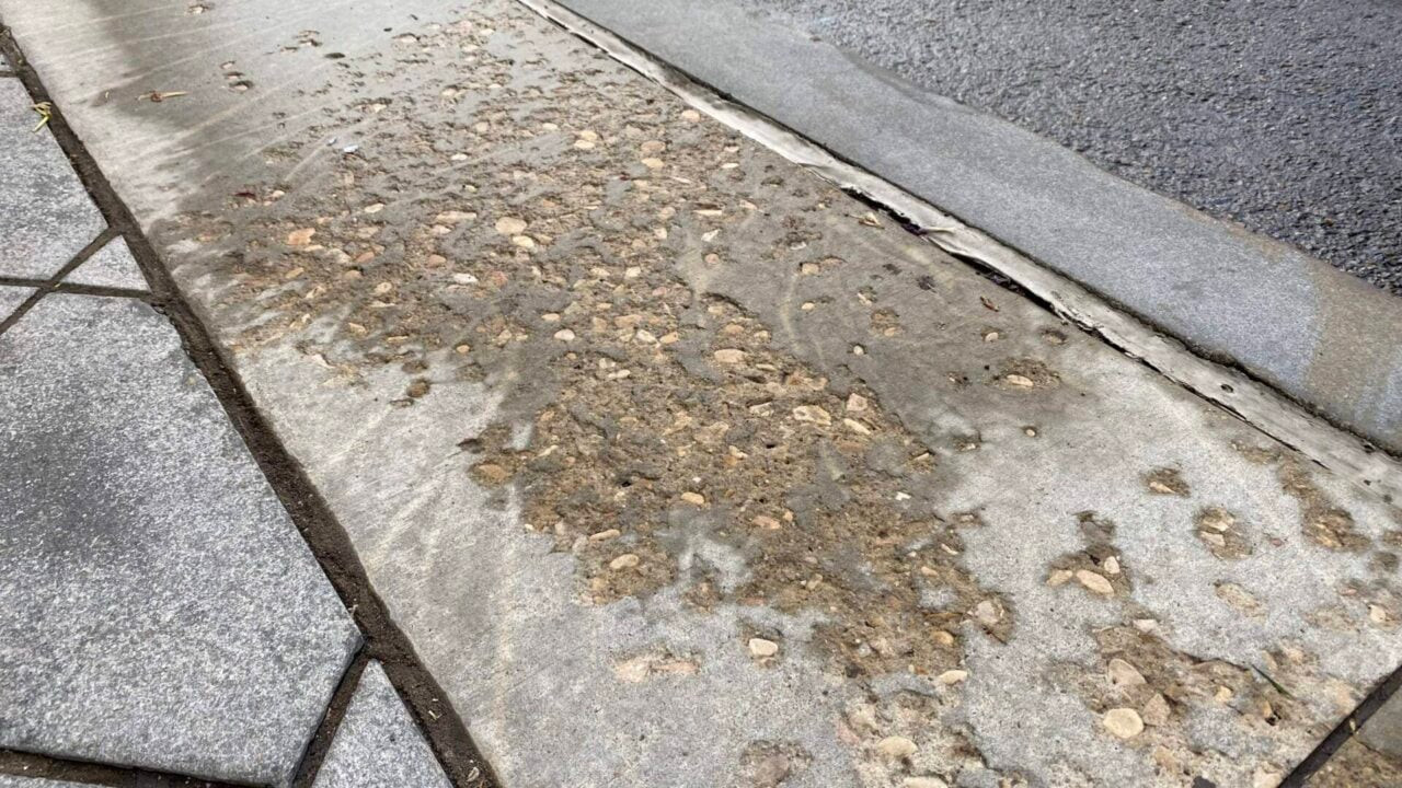 Brickform concrete sealer application