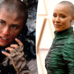 Jada Pinkett Smith at the 2022 Oscars, the target of a controversial joke about her hair.