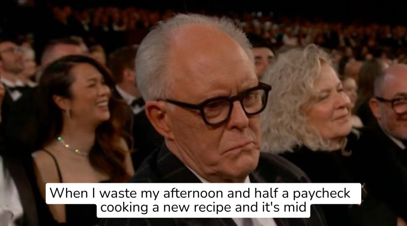 John Lithgow disappointed Oscars meme - template.