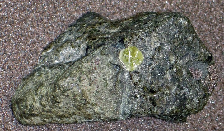 Diamond in kimberlite matrix