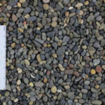 Assortment of colorful river rocks
