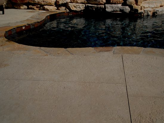 Natural Rock Salt Finish on Pool Deck