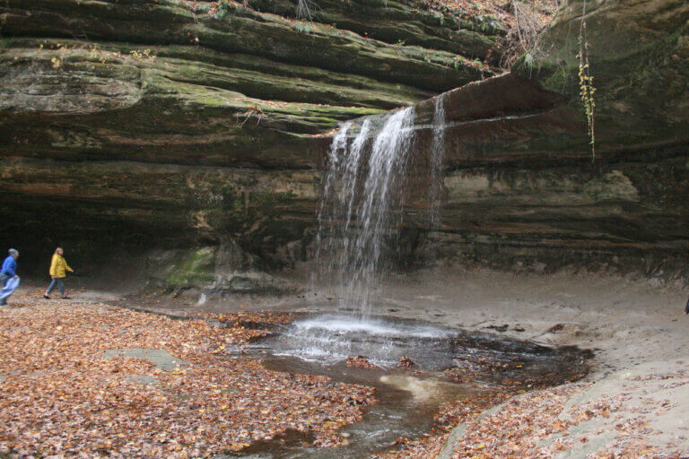 LaSalle Canyon Fall Starved Rock State Park offers stunning seasonal waterfalls.