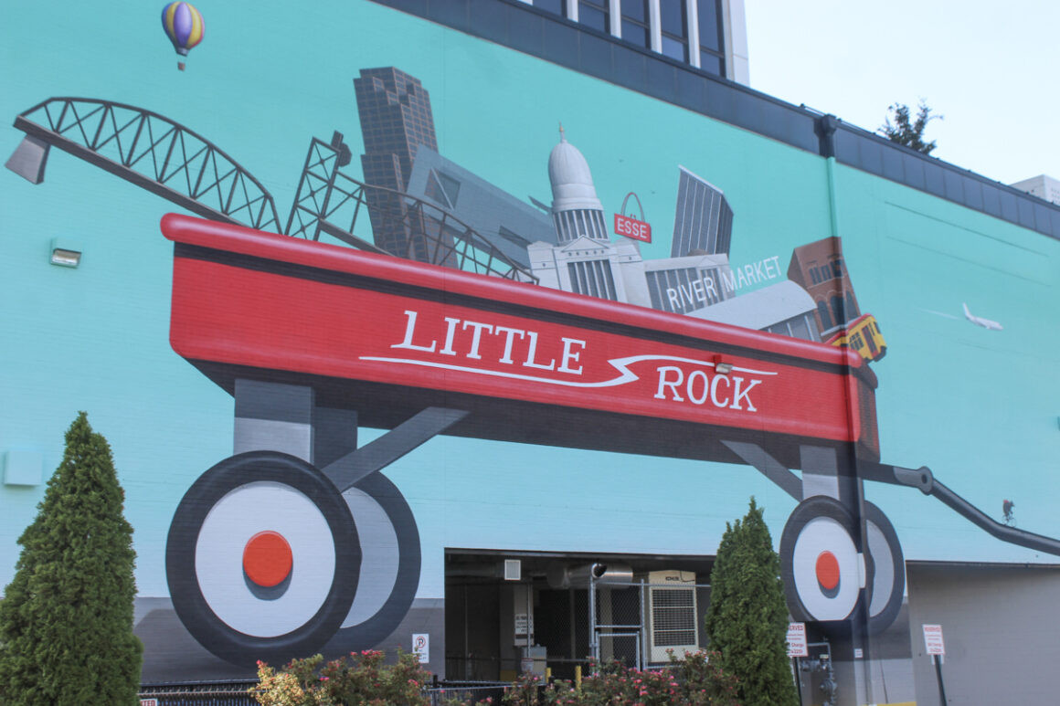 a mural in Little Rock, Arkansas