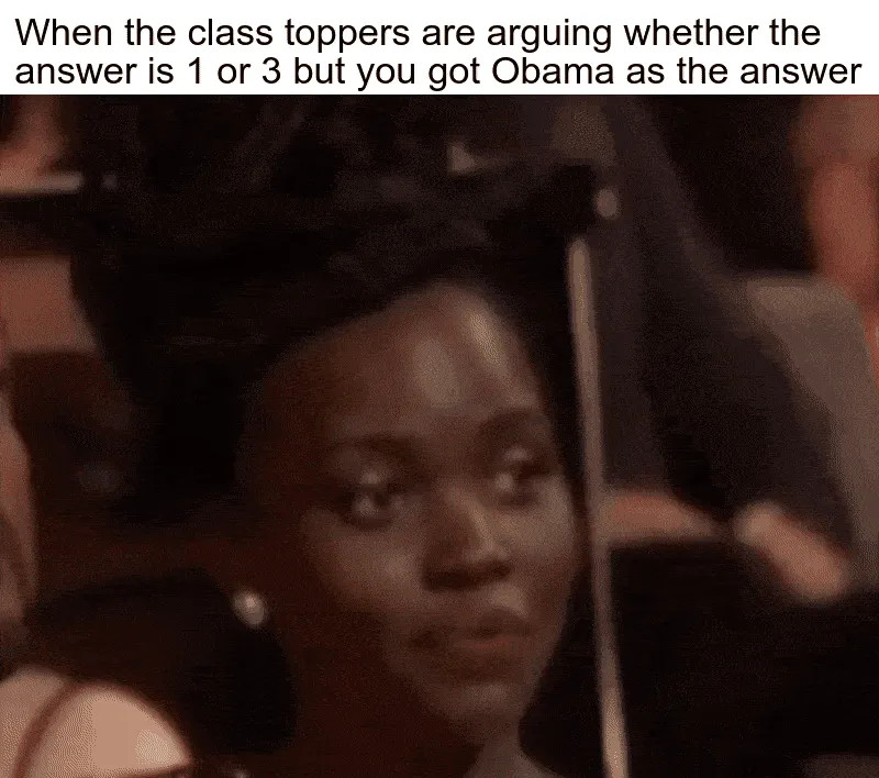 Lupita Nyong'o's reaction to Will Smith slapping Chris Rock Oscars GIF meme template.