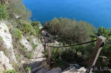 Goat's Hair Twin Caves along the Mediterranean Steps, a perfect spot for a break.
